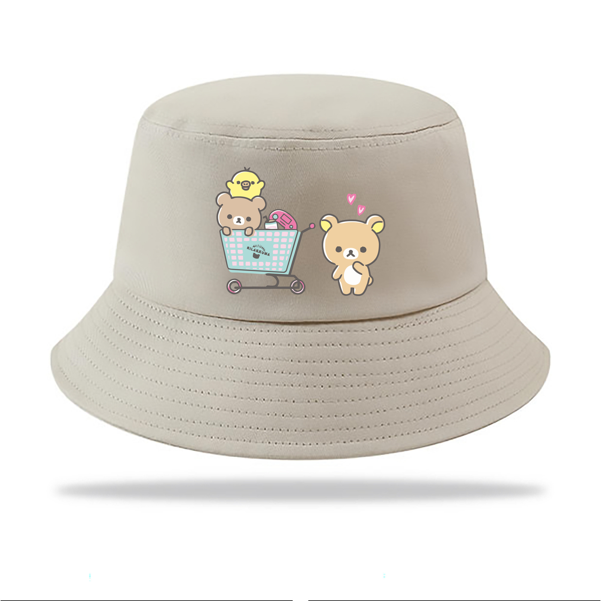 （画像用） リラックマ リラックマ キイロイトリ Rilakkuma Korilakkuma Kiiroitori アウトドア日除けバケットハット